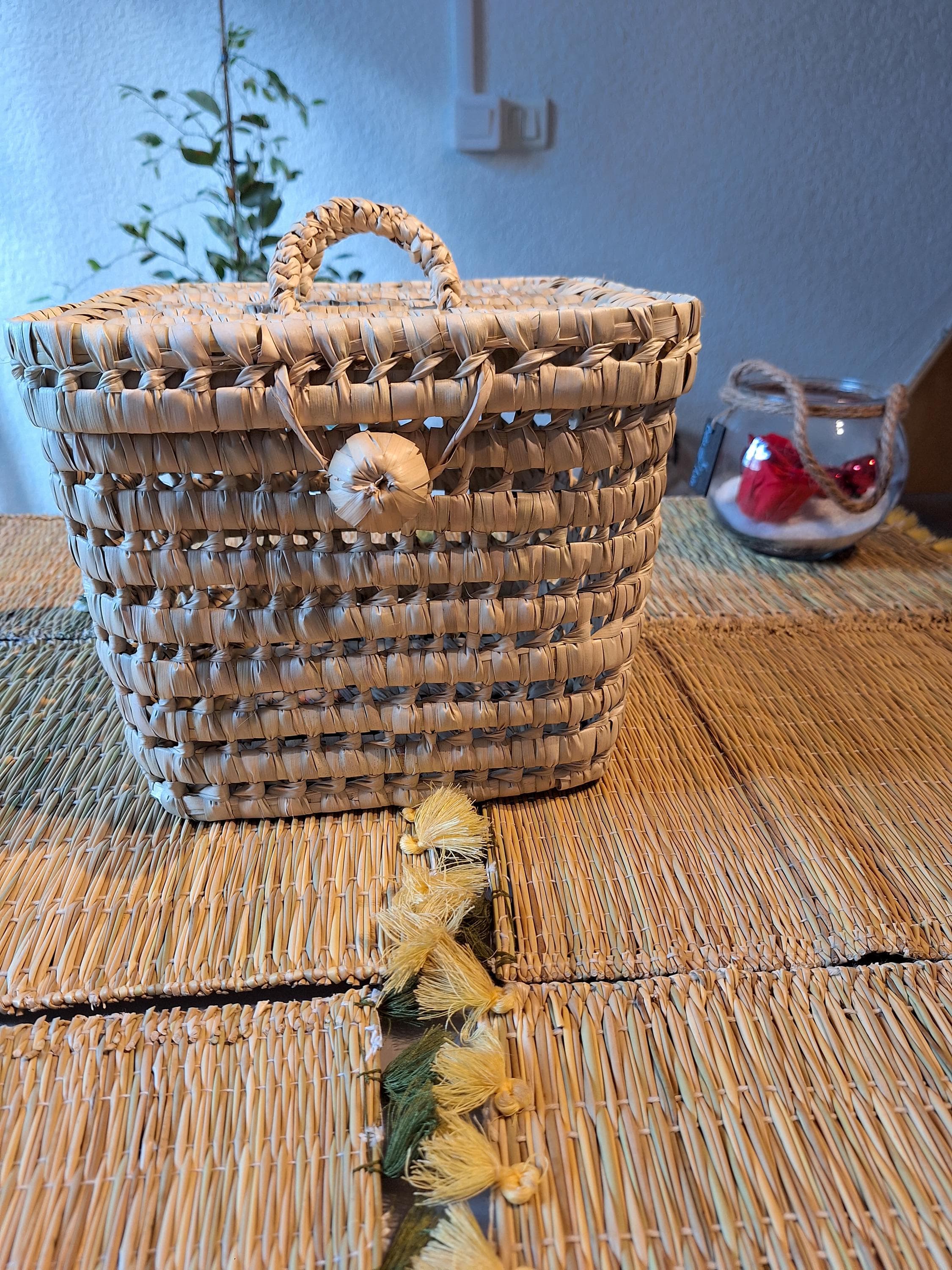 Malles de rangement en osier