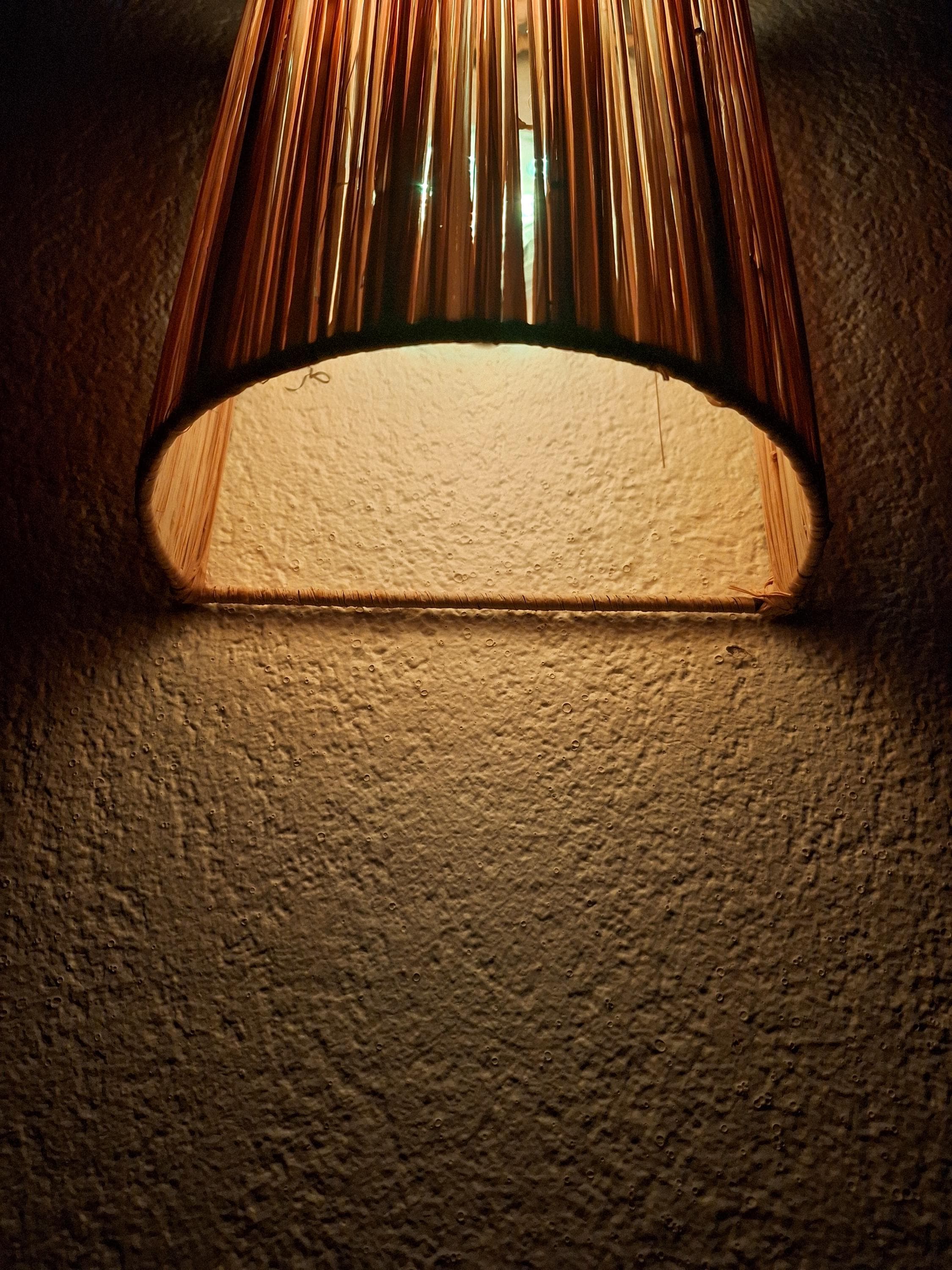 Handmade Raffia Wall Sconce
