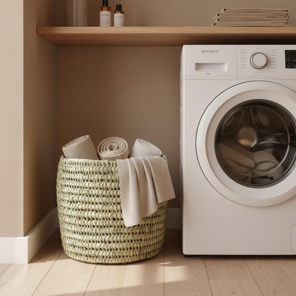 Lot de 3 paniers en osier naturel – Rangement décoratif artisanal faits main