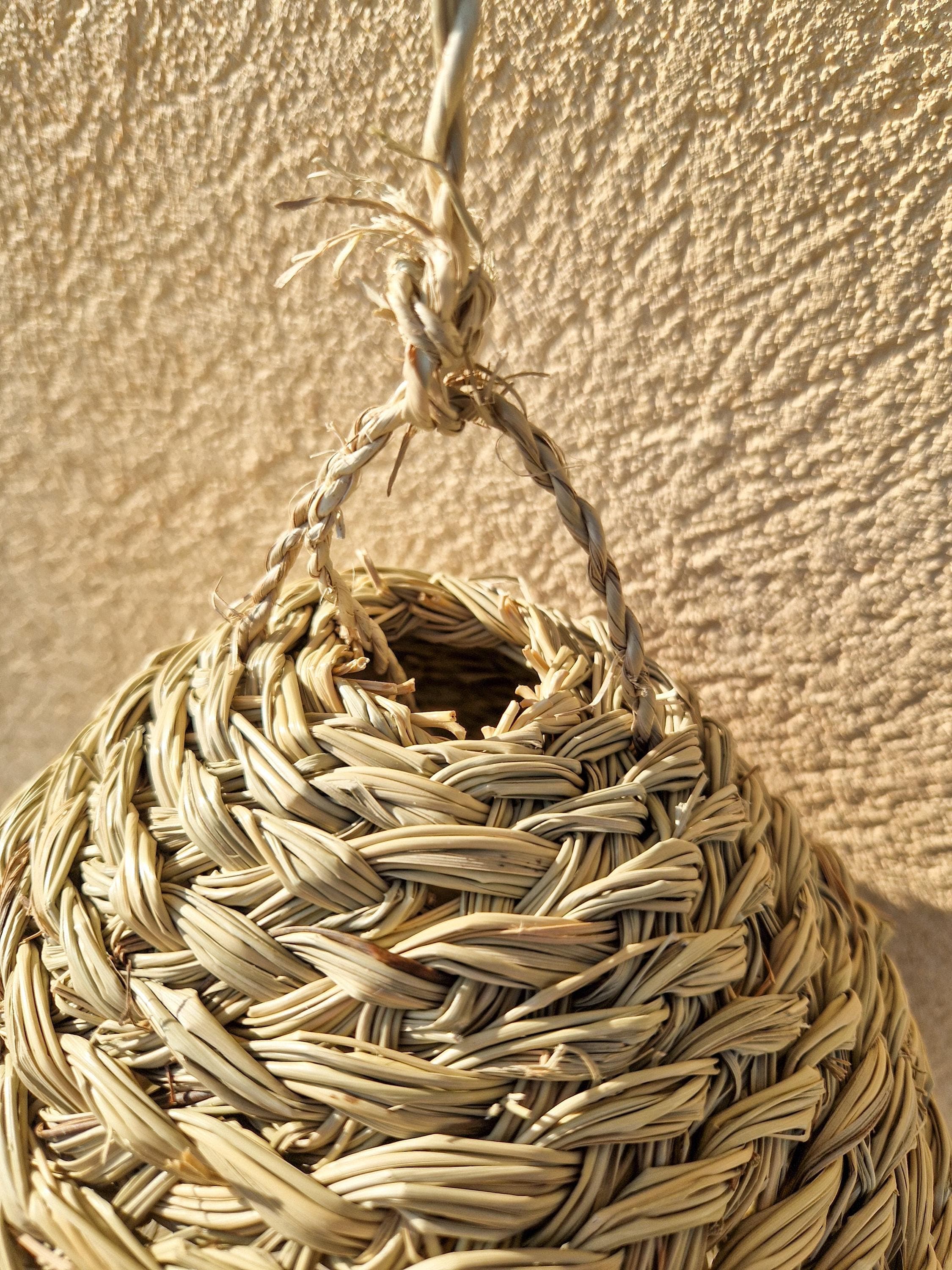 Suspension nid d'abeille en feuille de palmier