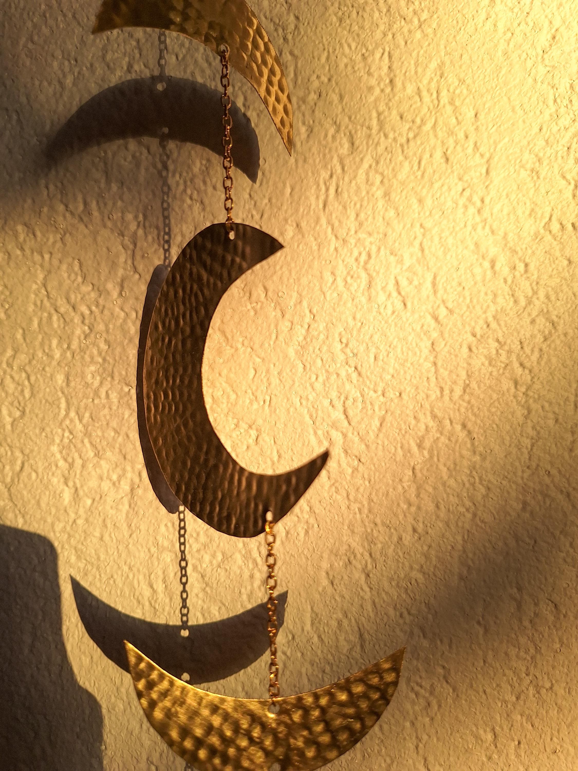 Décoration Murale Phases de Lune en Laiton