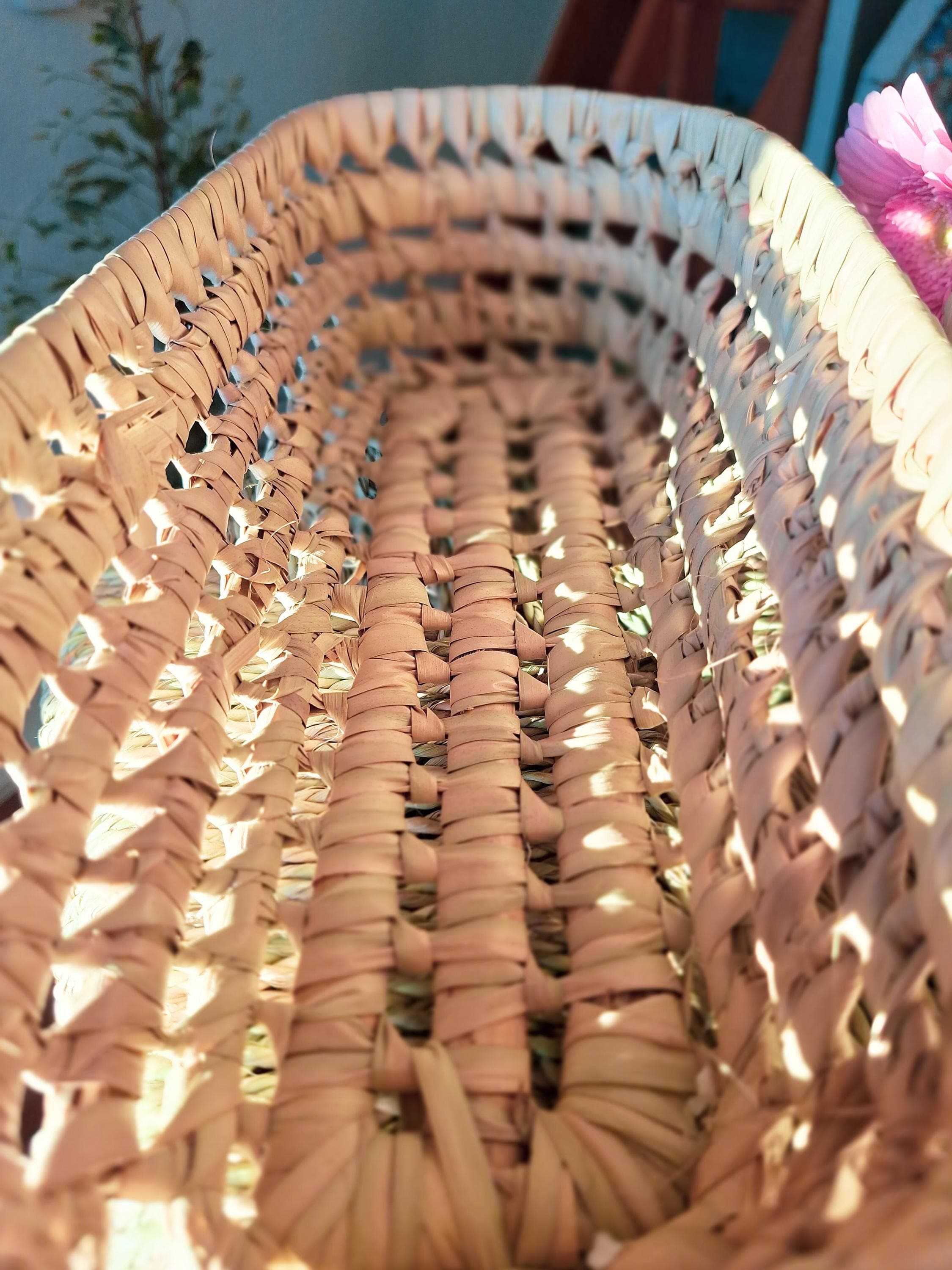 Panier tressé à la main