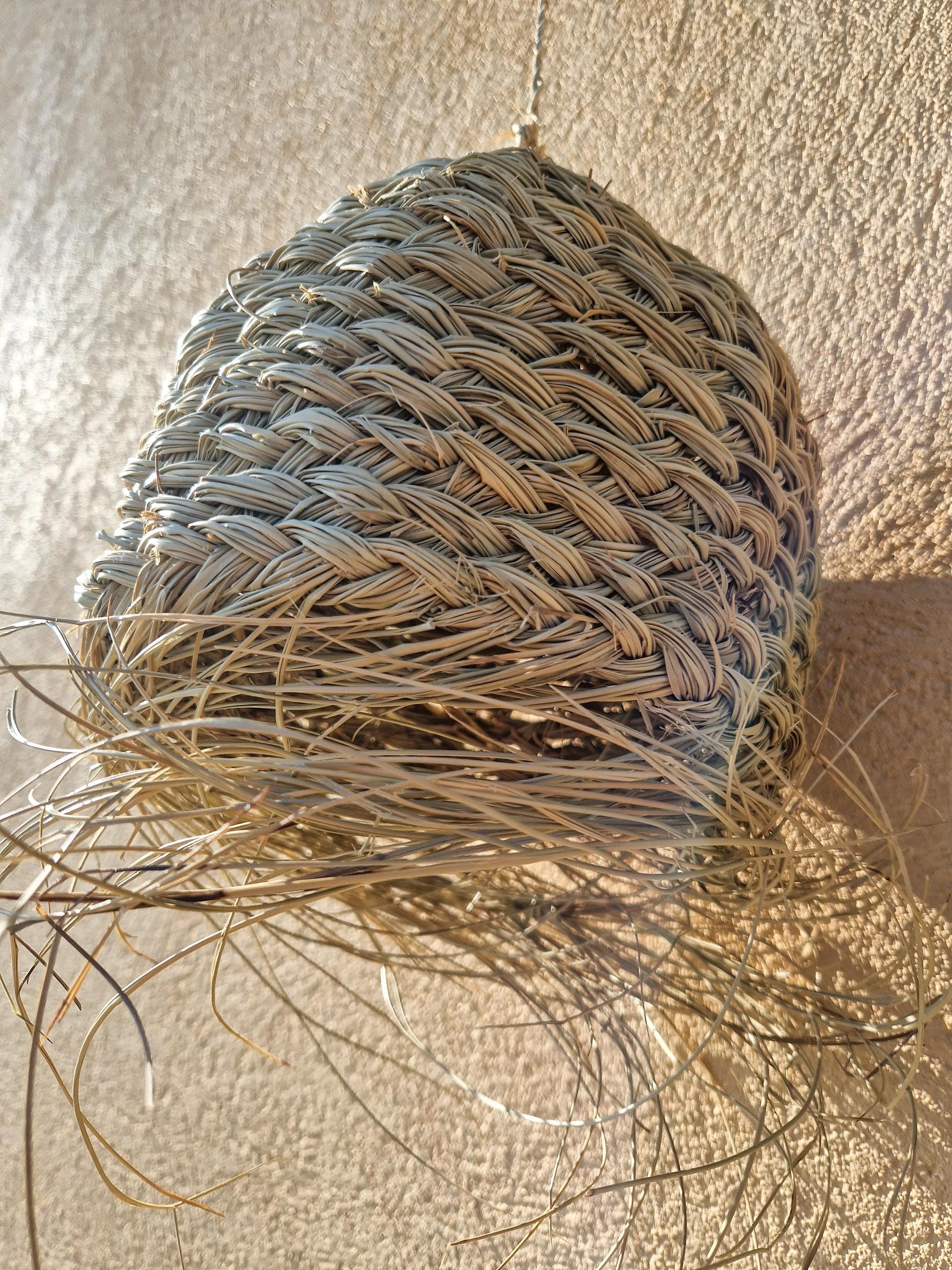 Suspension nid d'abeille en feuille de palmier