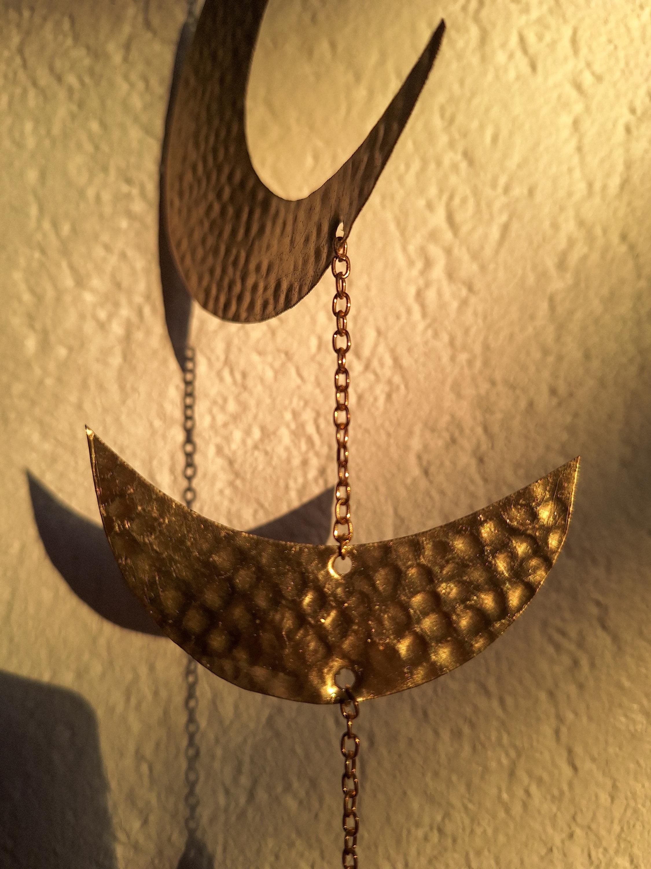 Décoration Murale Phases de Lune en Laiton