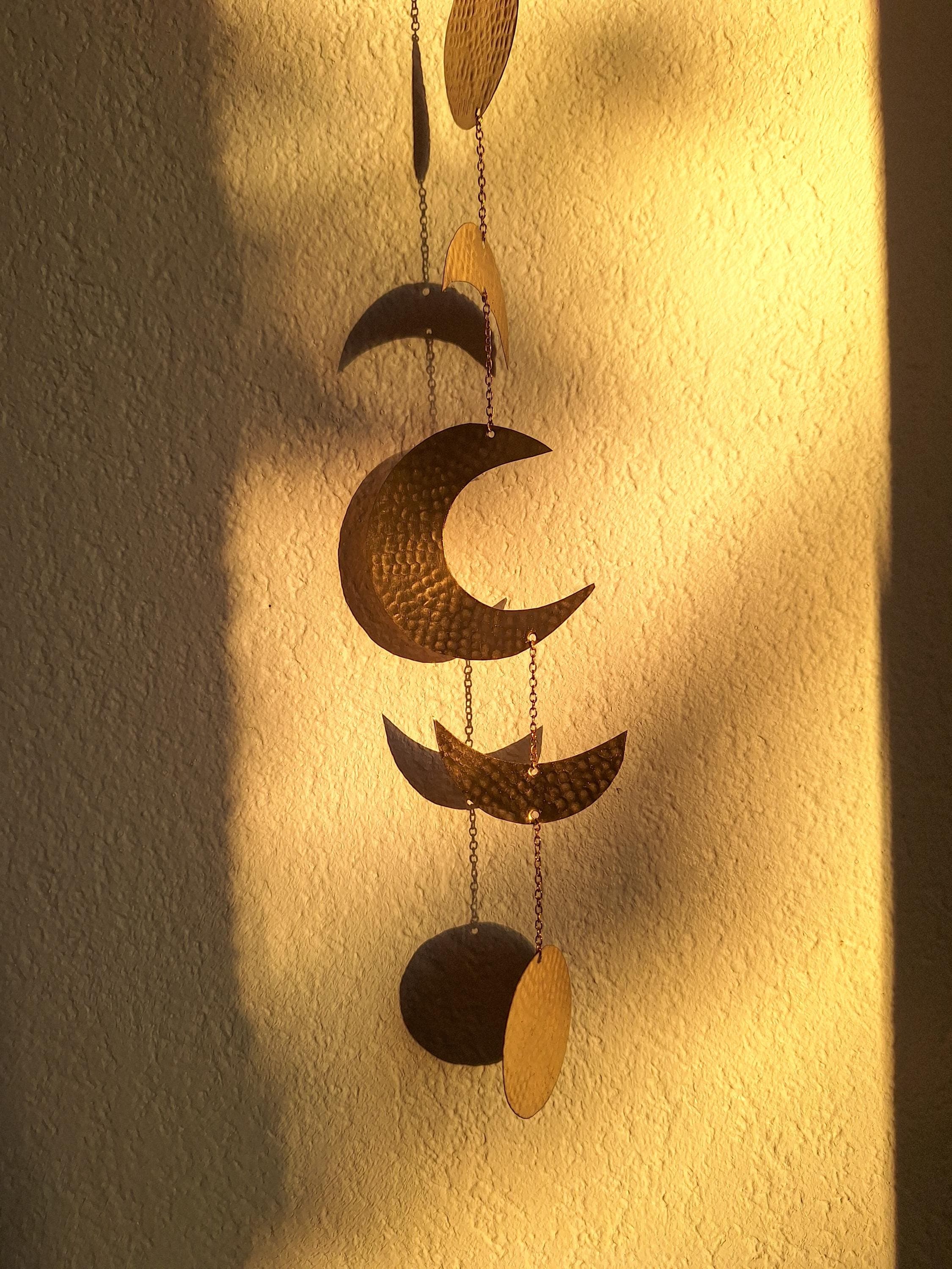 Décoration Murale Phases de Lune en Laiton