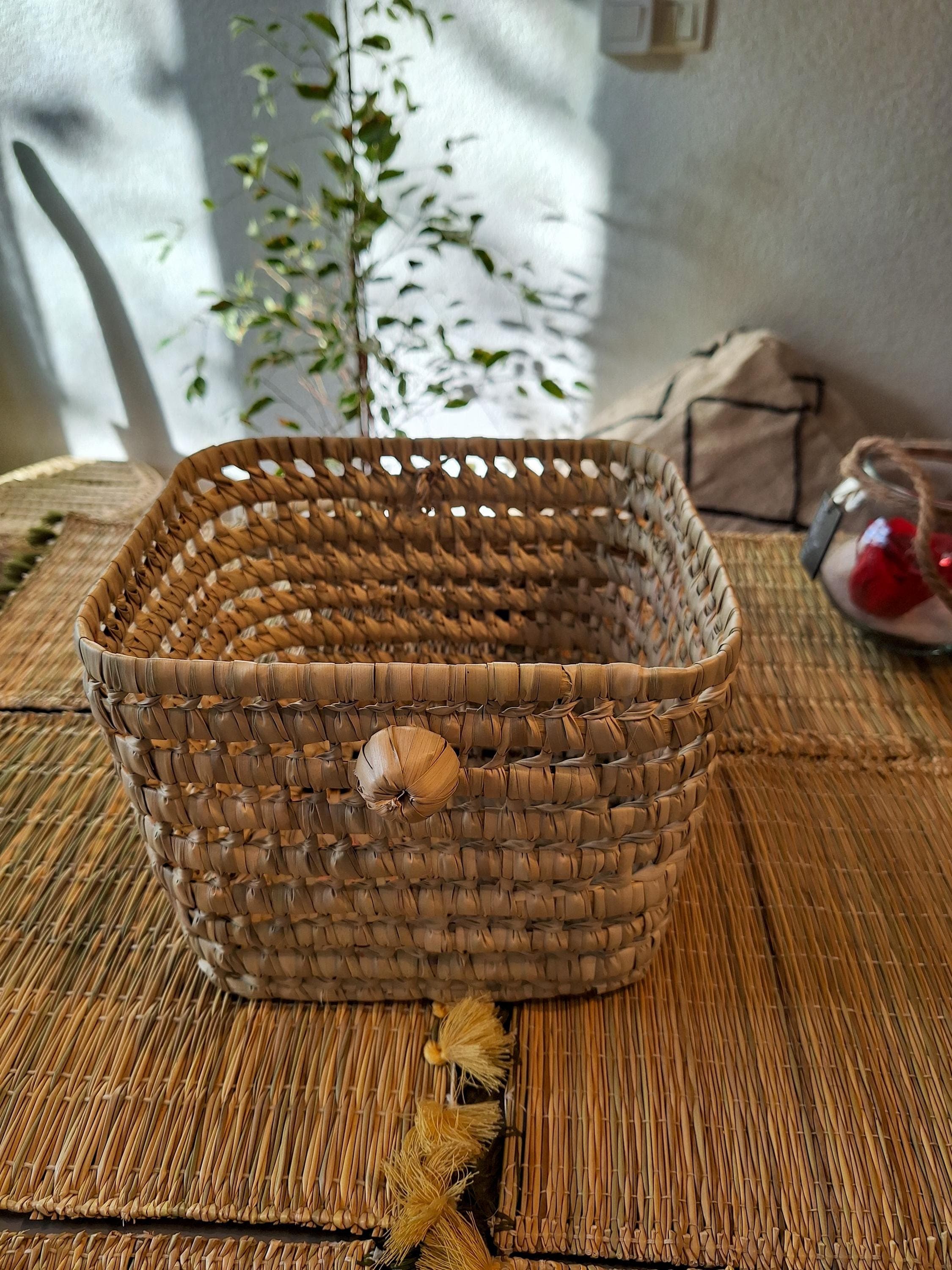 Malles de rangement en osier