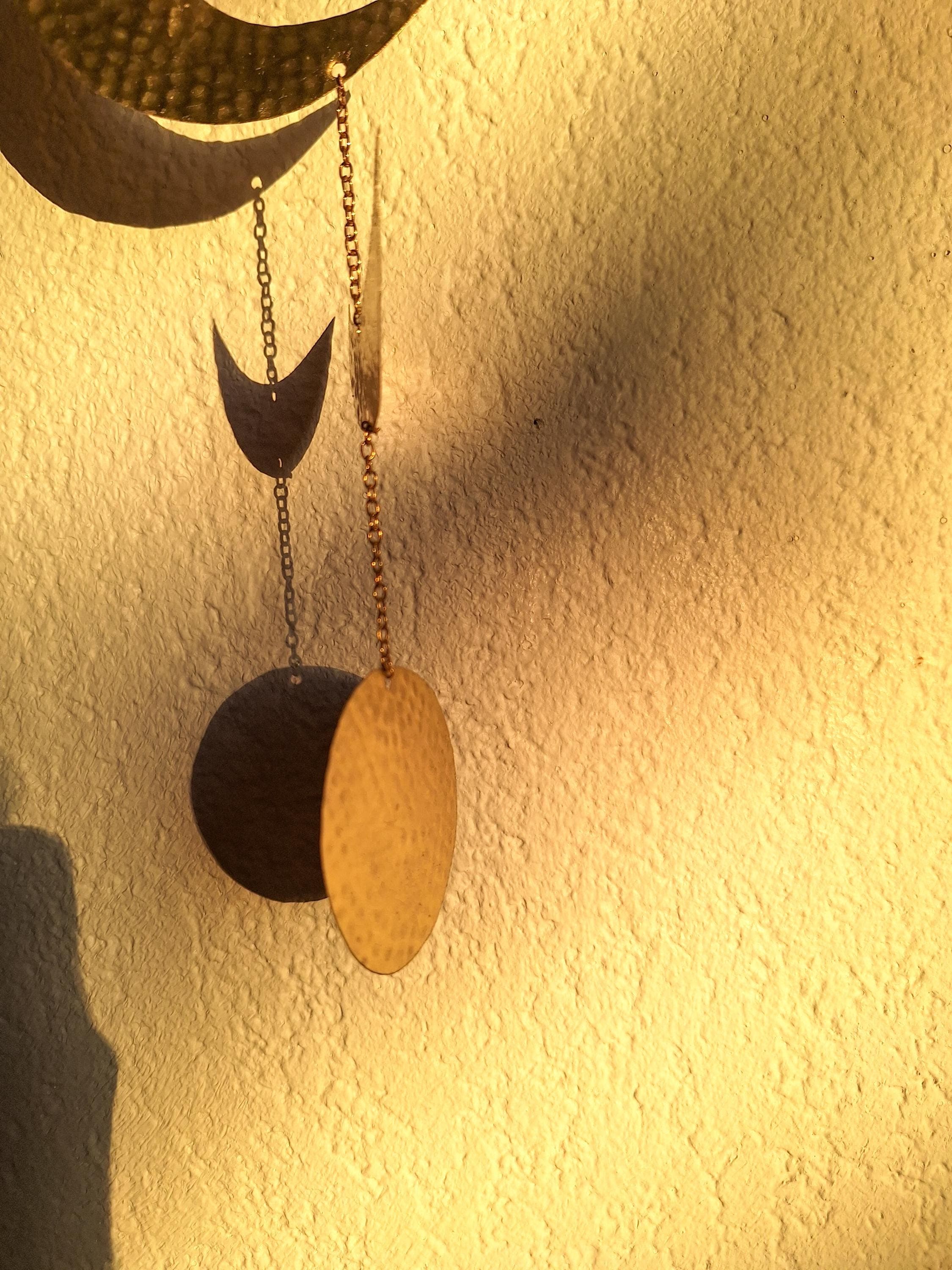 Décoration Murale Phases de Lune en Laiton