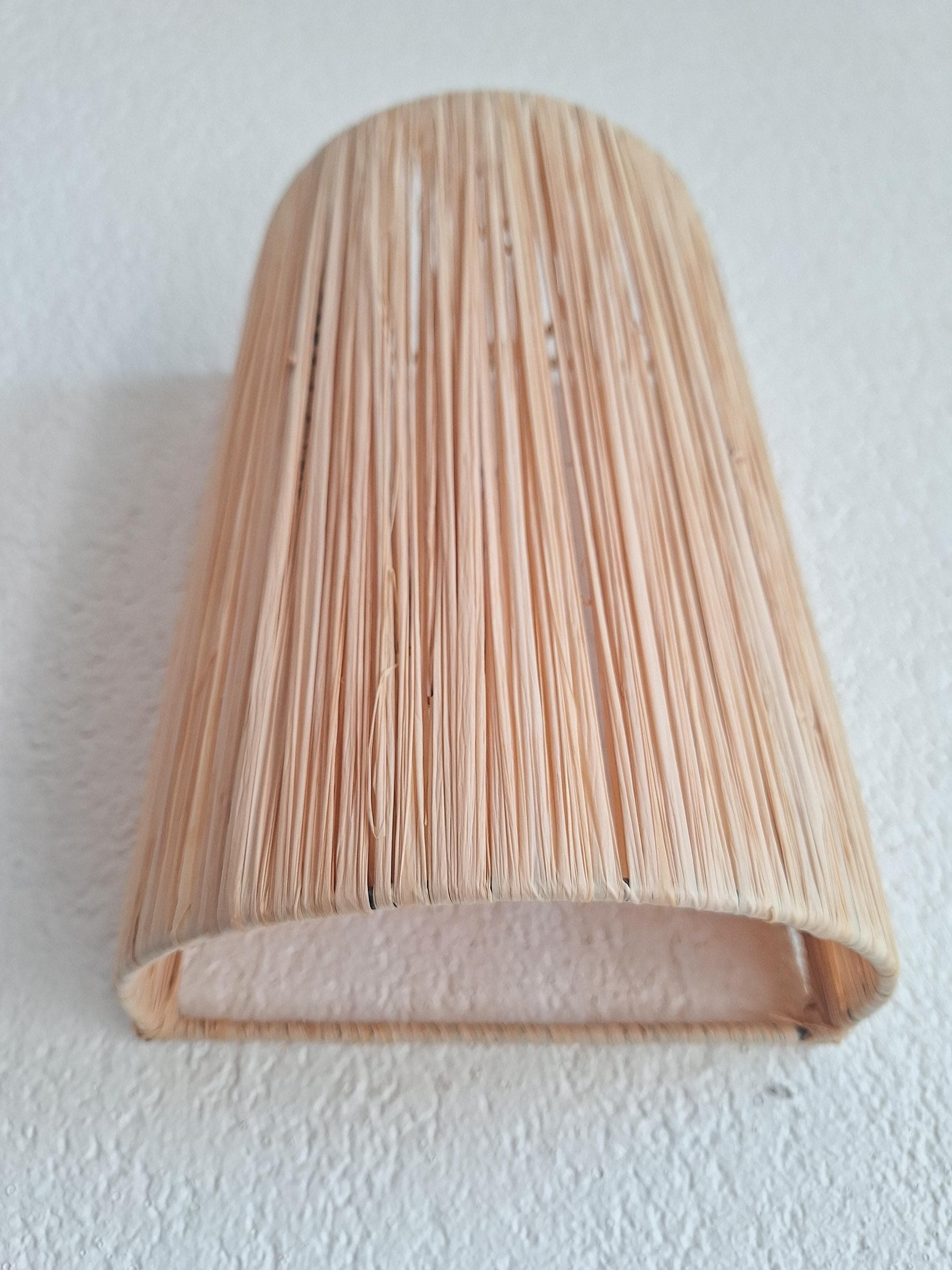 Handmade Raffia Wall Sconce