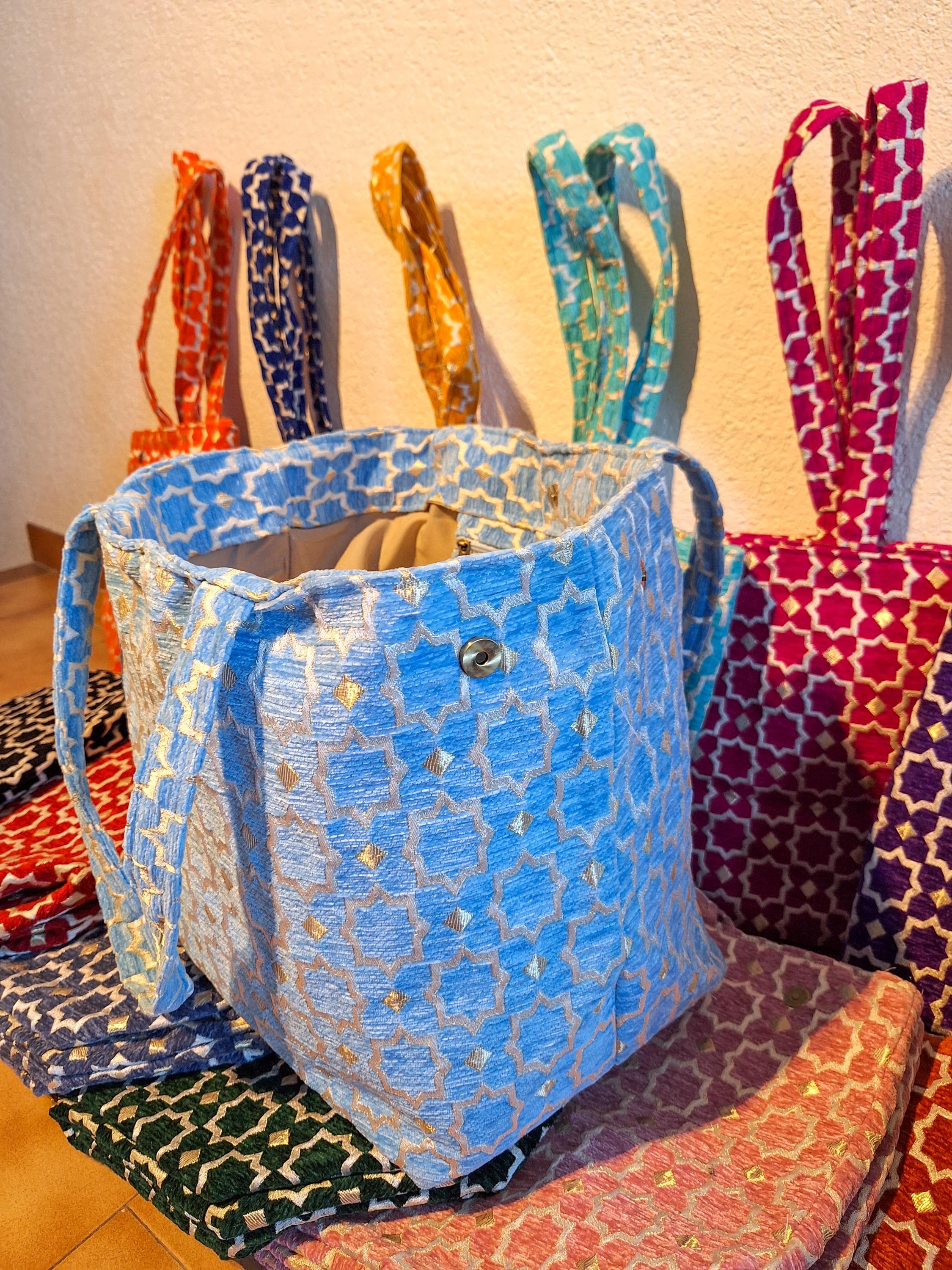 Grand Sac Cabas Marocain Brodé