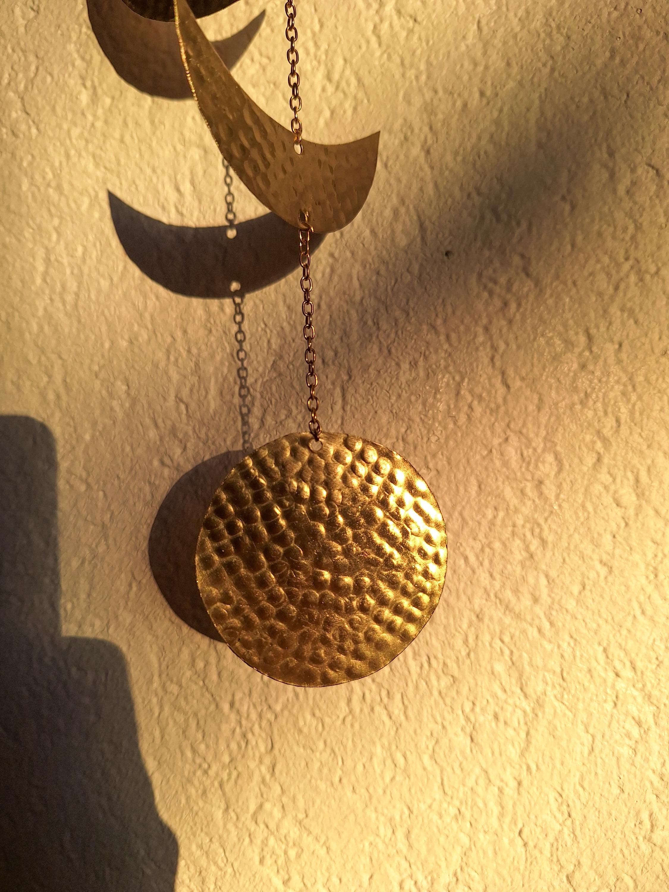 Décoration Murale Phases de Lune en Laiton