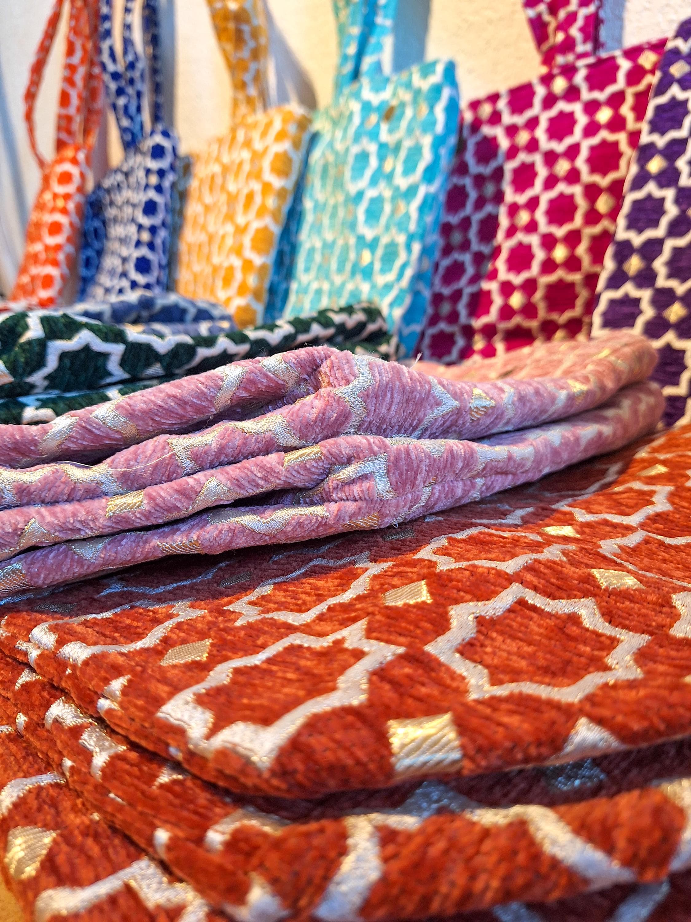 Grand Sac Cabas Marocain Brodé