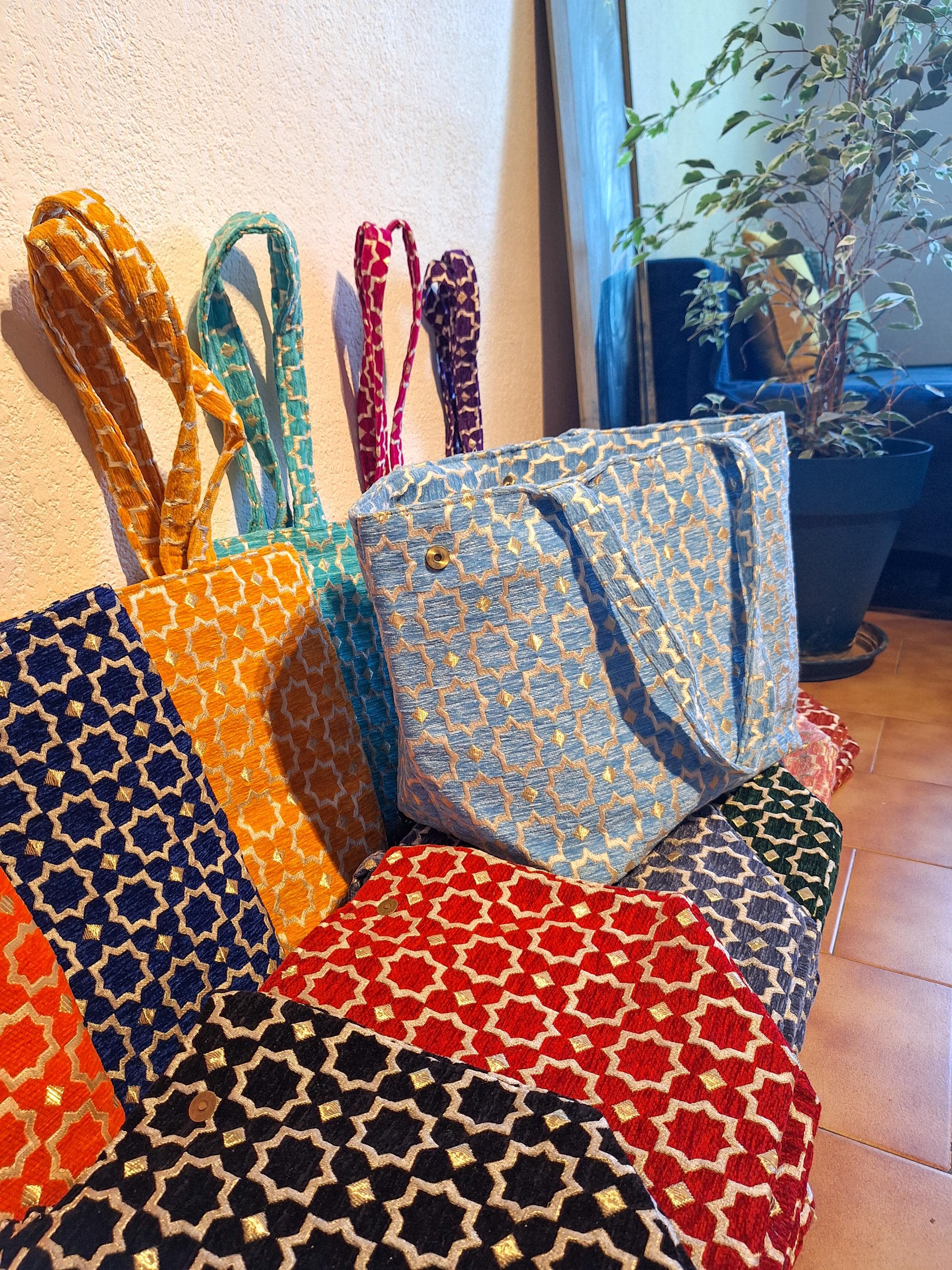 Grand Sac Cabas Marocain Brodé