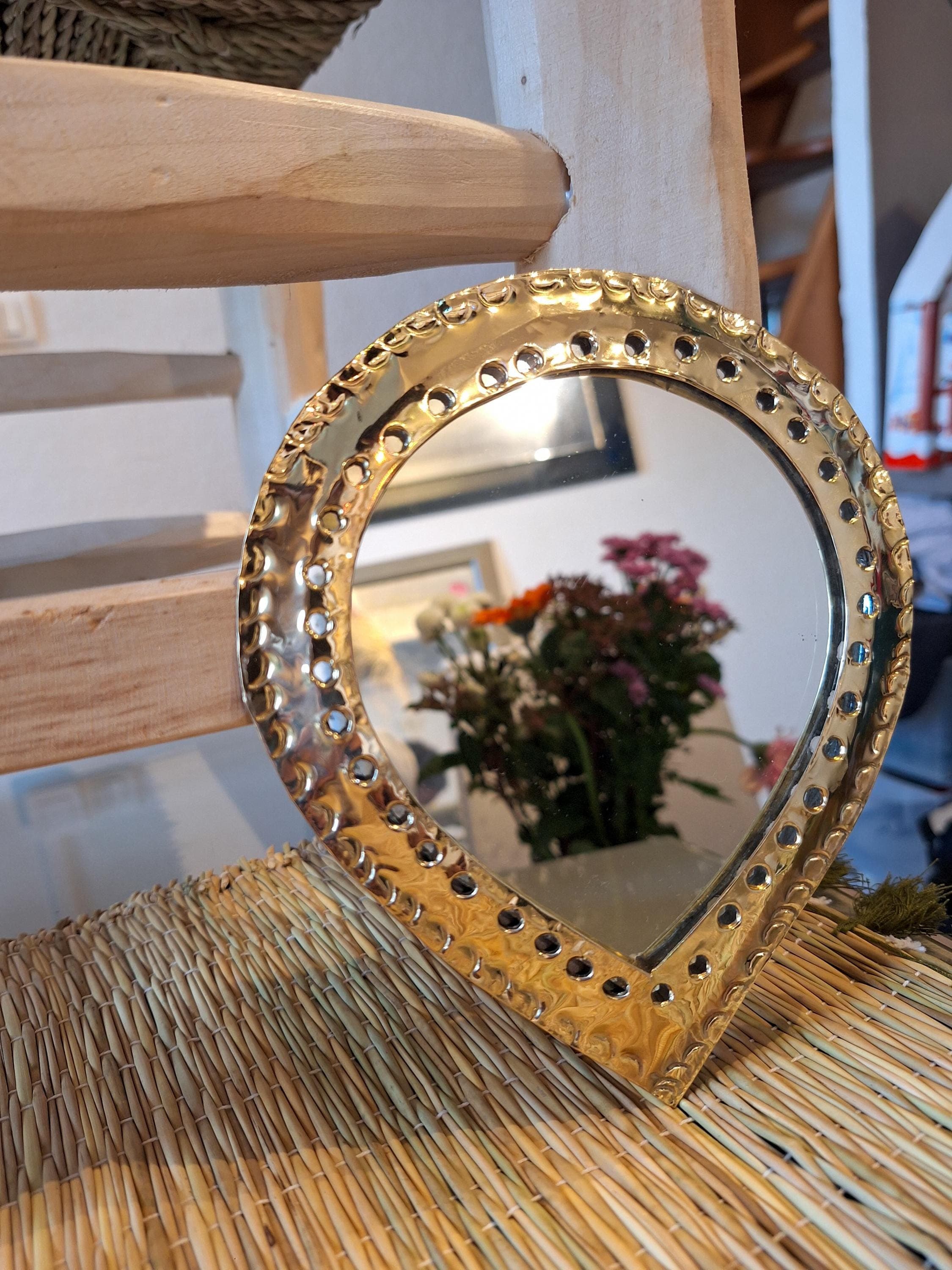 Lot de miroirs artisanaux marocains dorés