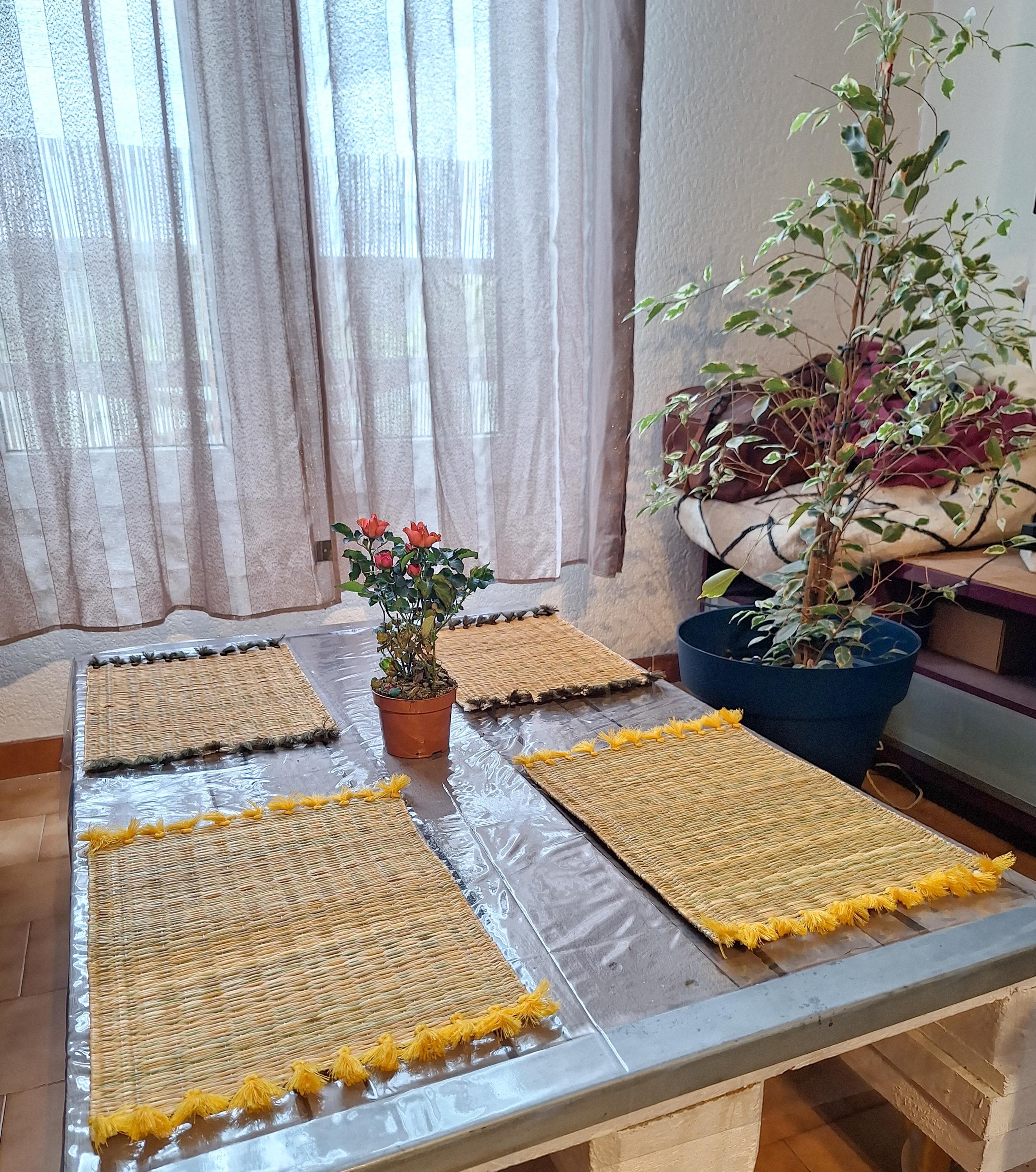 Lot de 2 set de table bohème tissé à la main