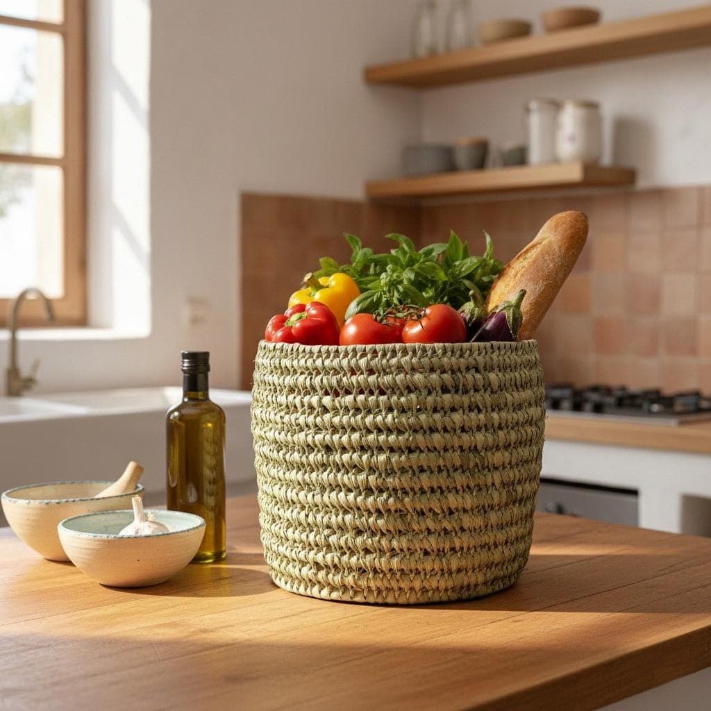 Lot de 3 paniers en osier naturel – Rangement décoratif artisanal faits main