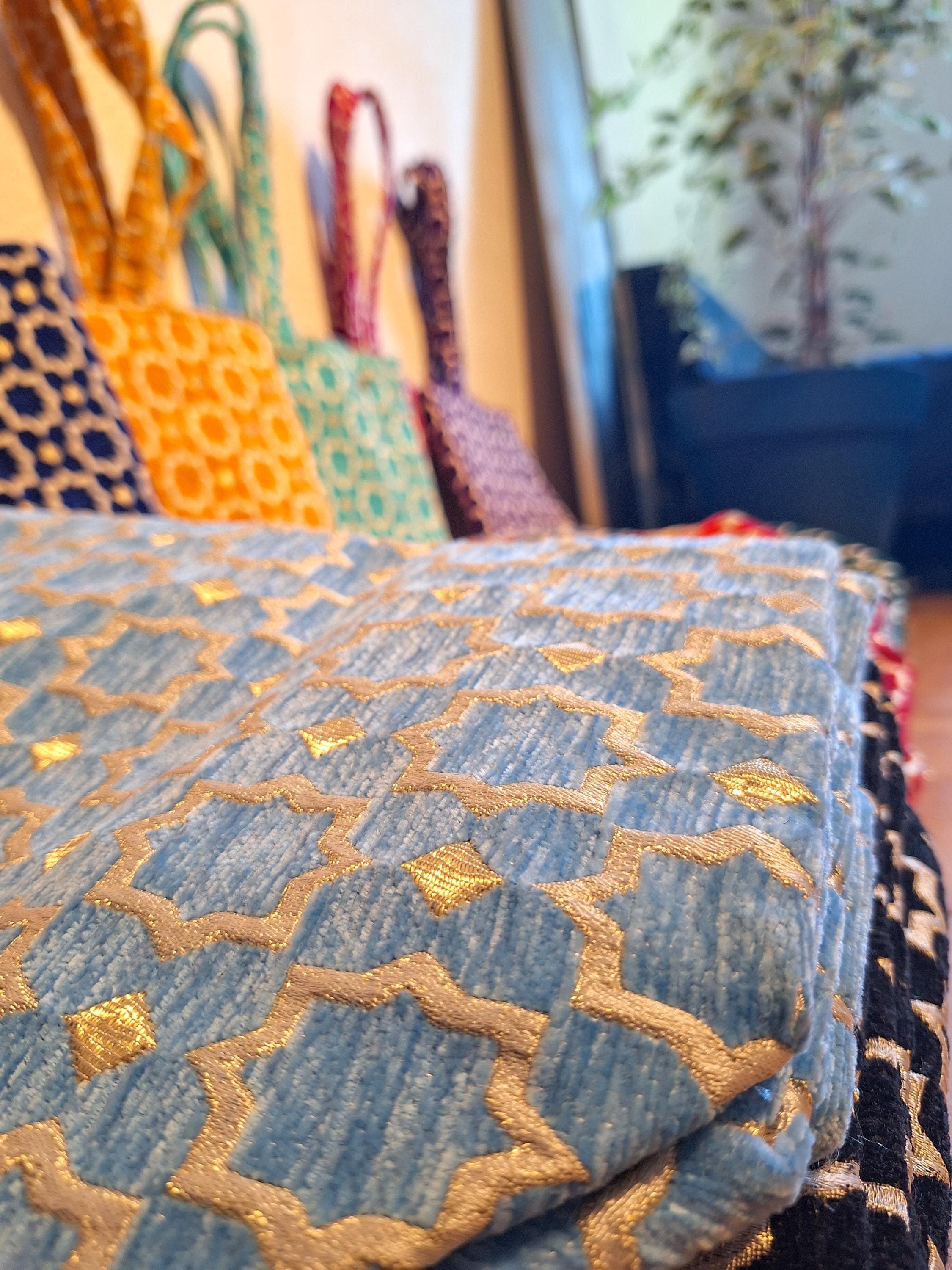 Grand Sac Cabas Marocain Brodé