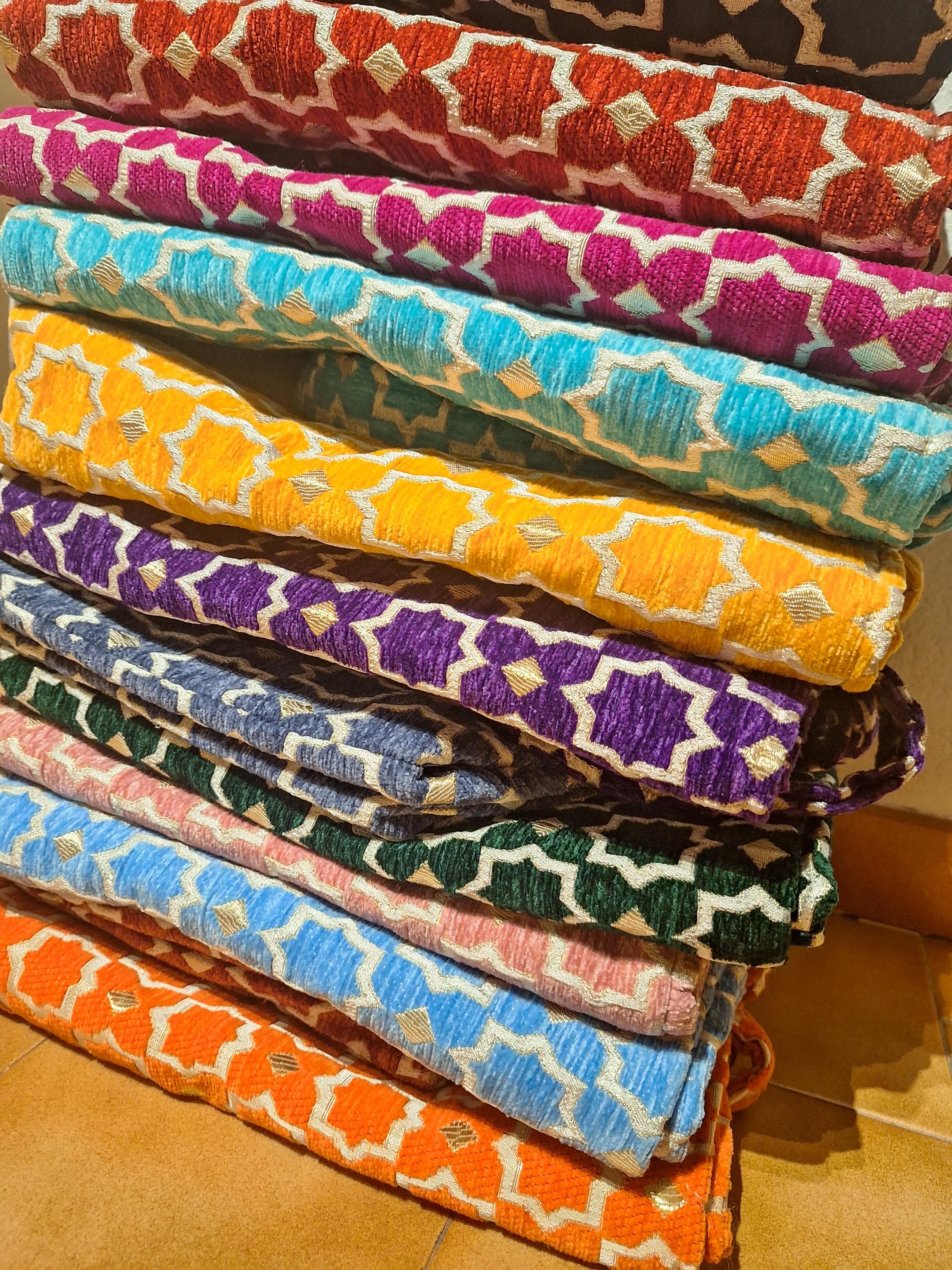 Tissu brocart marocain au mètre