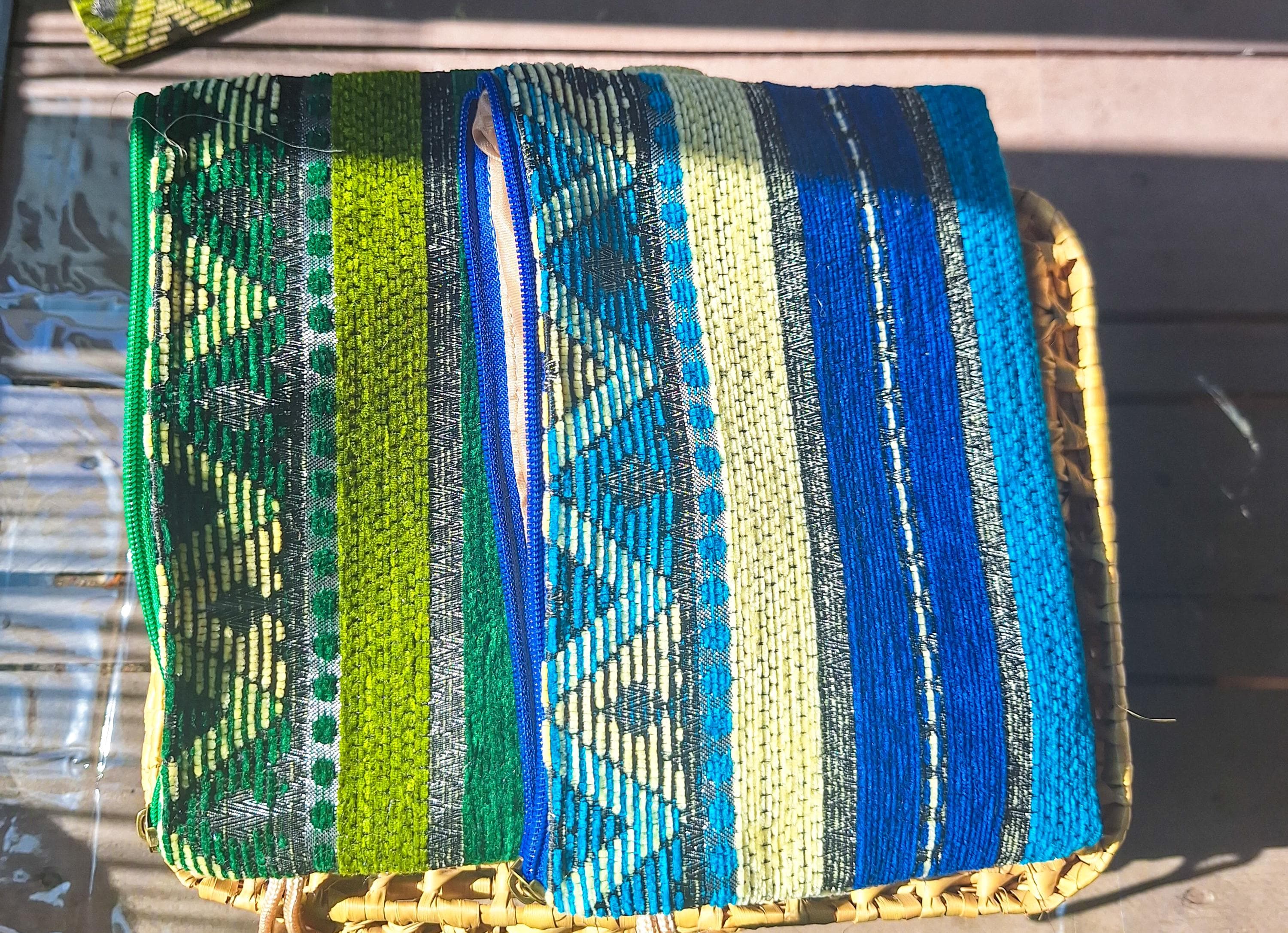 Pochette bohème en tissu berbère