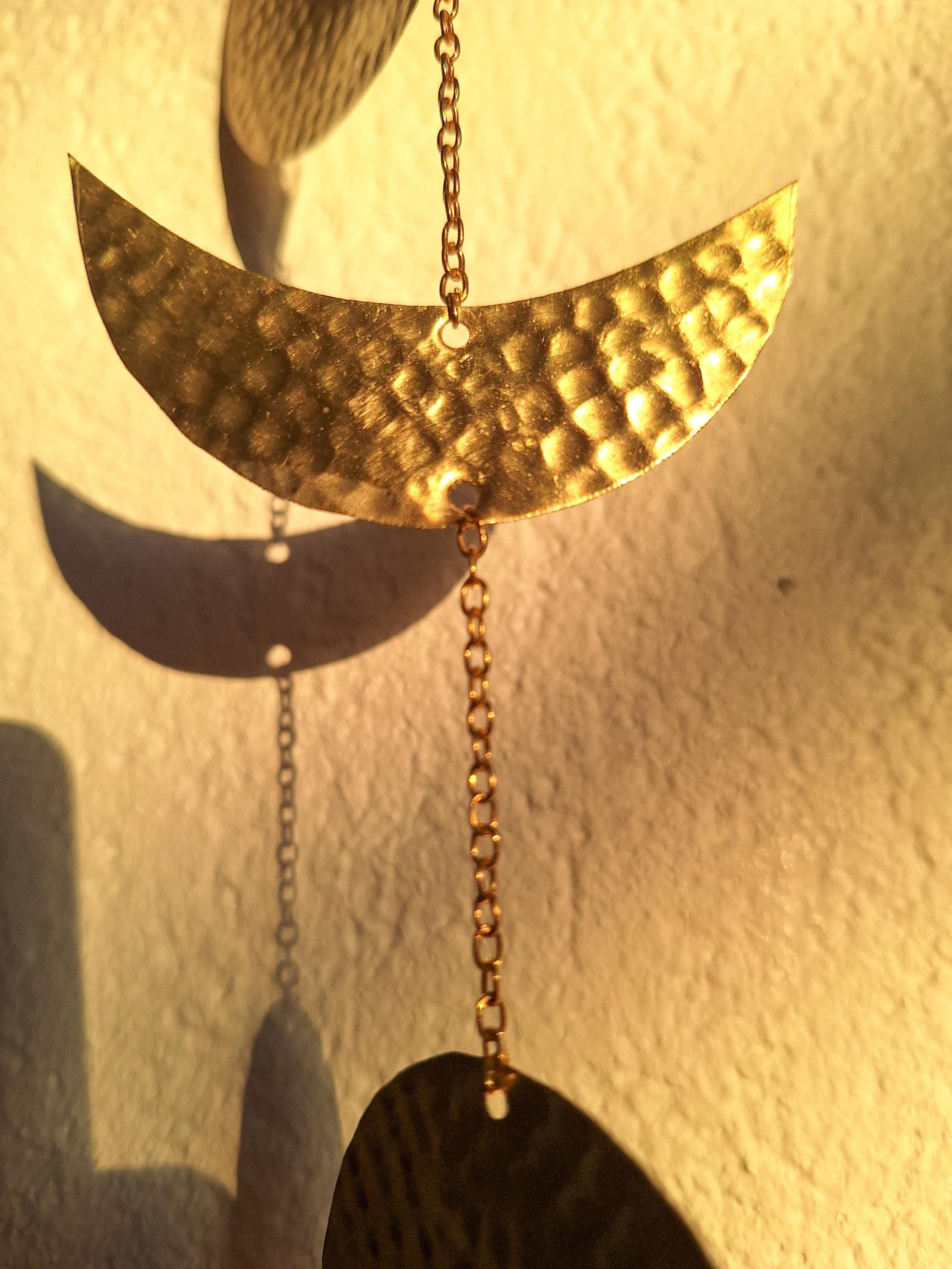 Décoration Murale Phases de Lune en Laiton