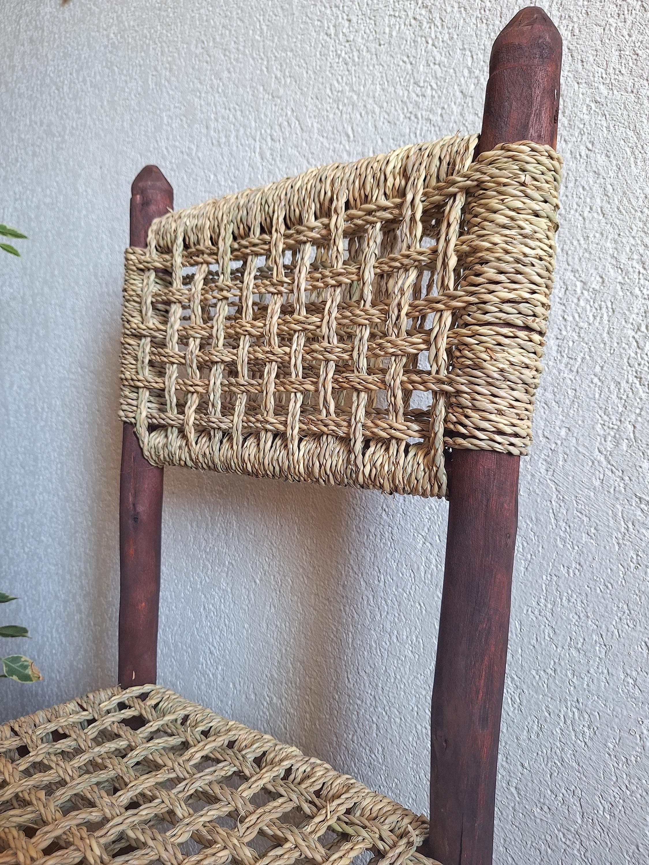 Chaise Artisanale Bois Foncé