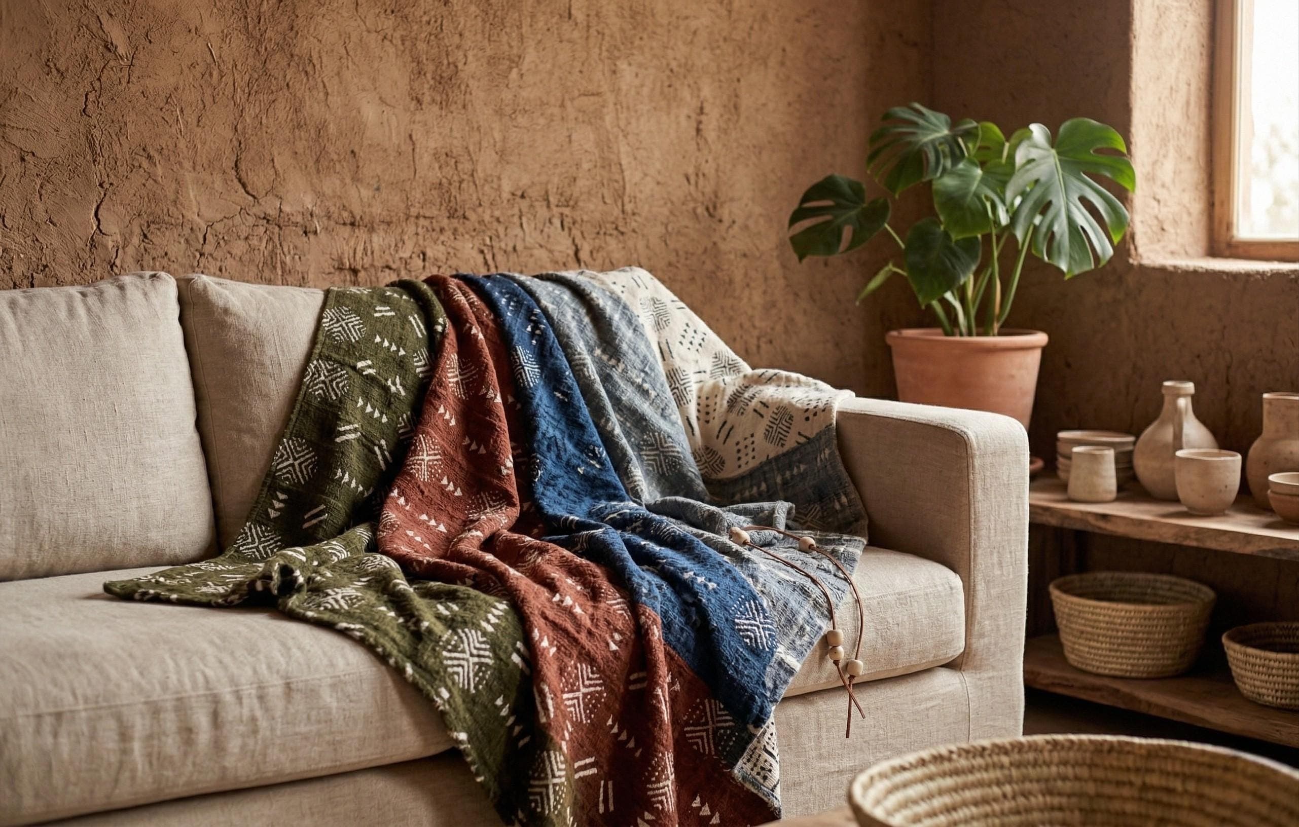 Berber Pattern Fabric – Moroccan Upholstery Textile – Thick Woven Fabric by the Yard – 6 Colors Available – Width 1,45 m