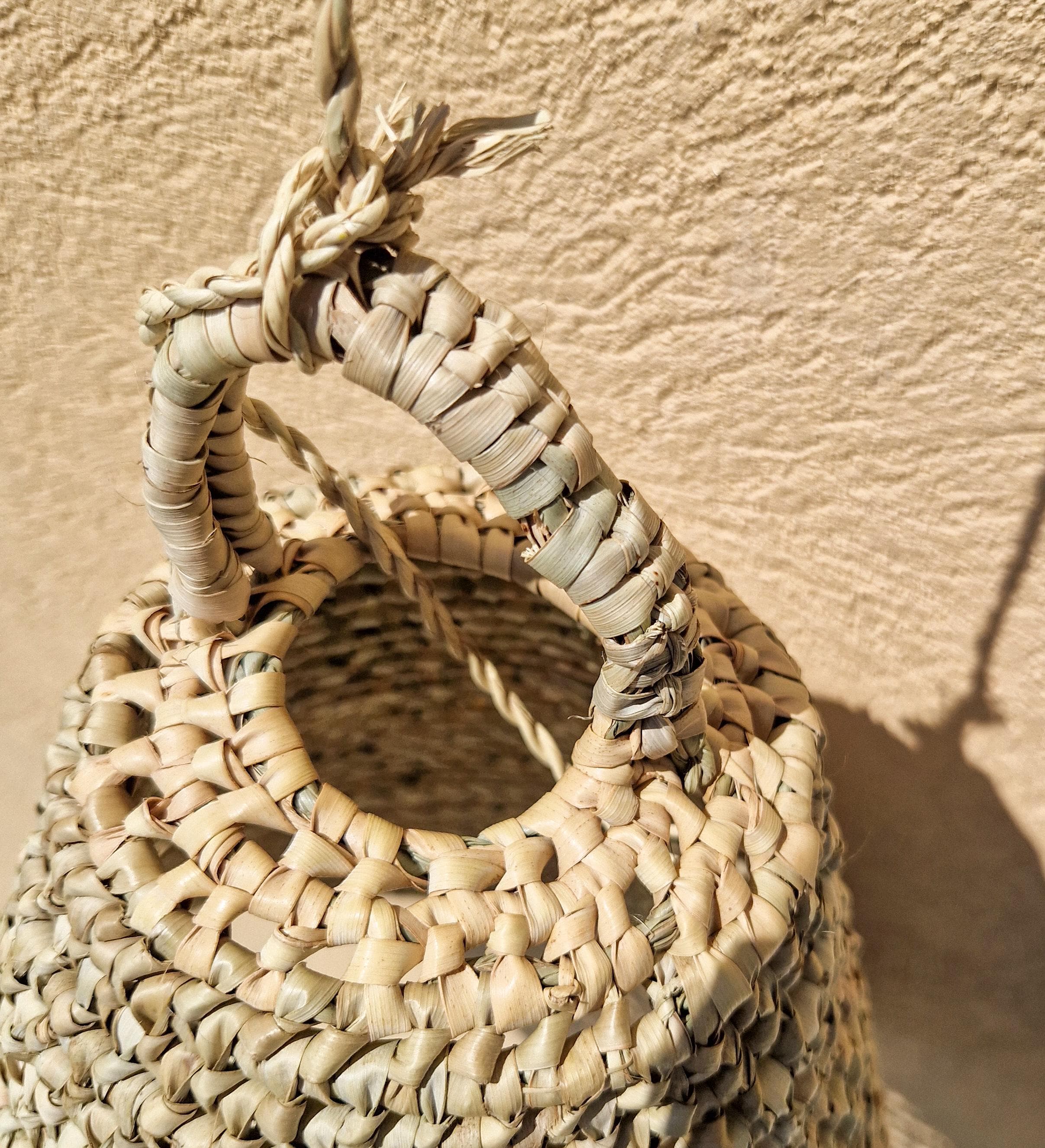 Suspension Conique Feuille de Palmier