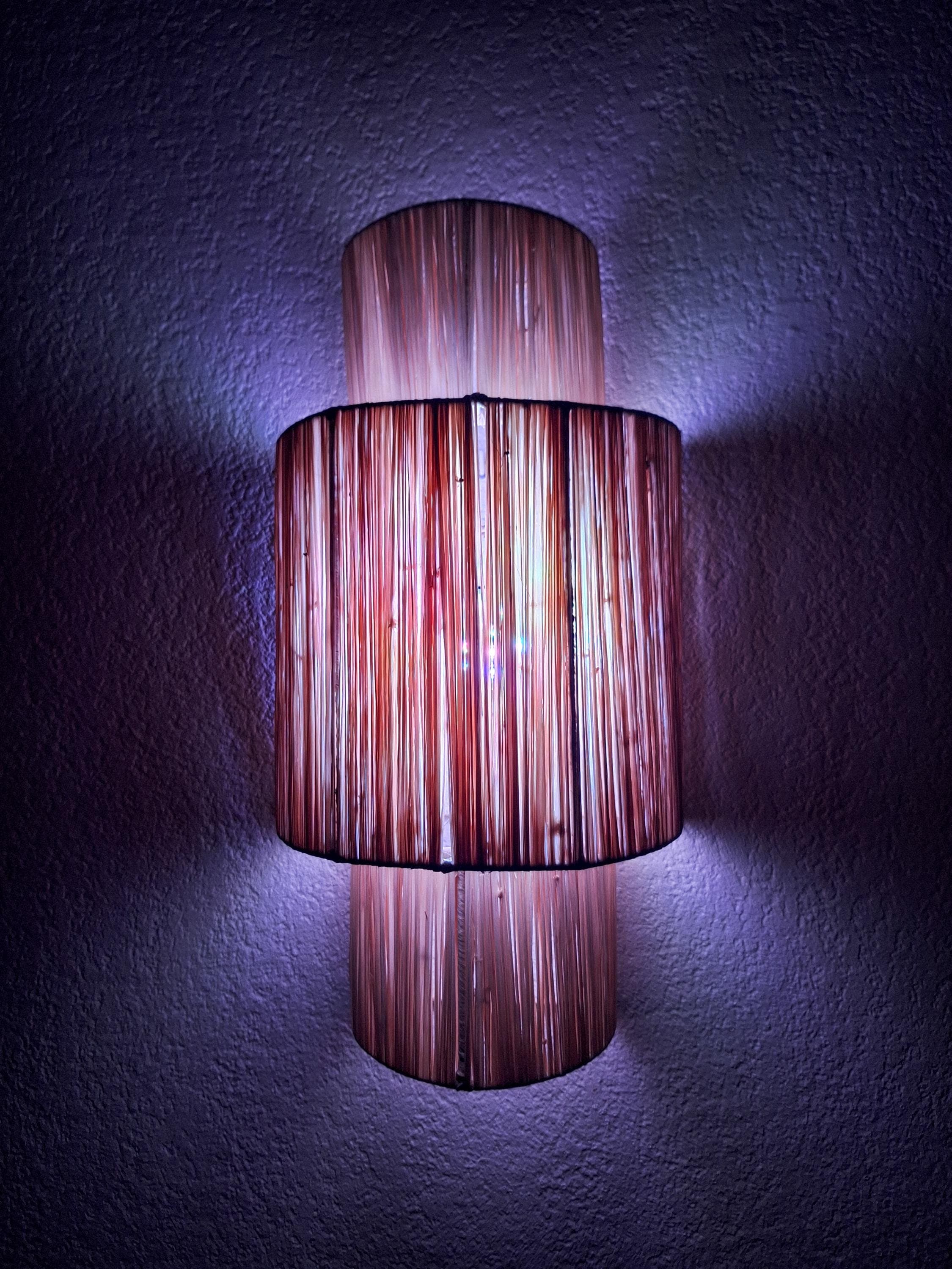 Applique Murale Raphia Fait Main