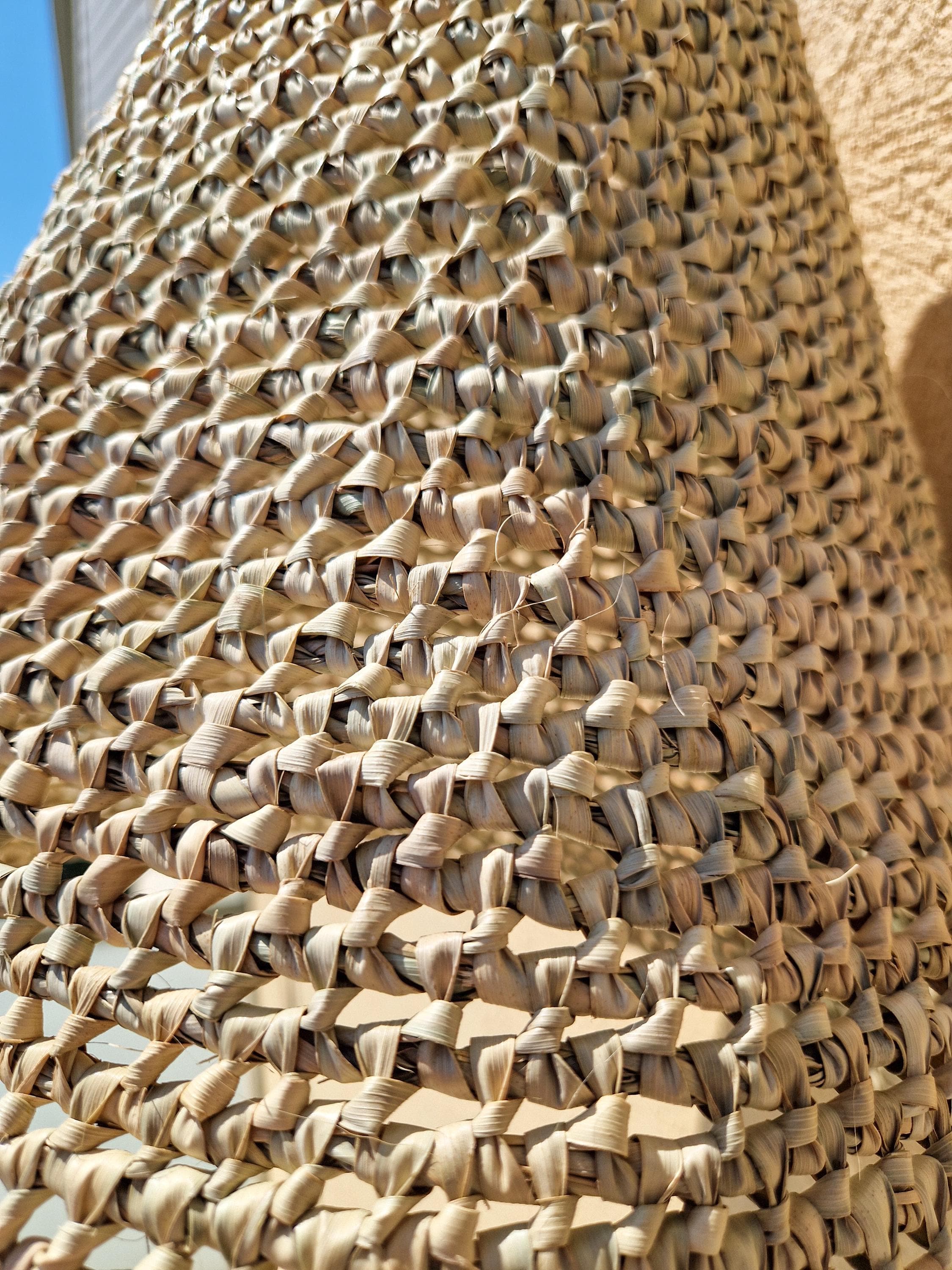 Suspension Conique Feuille de Palmier