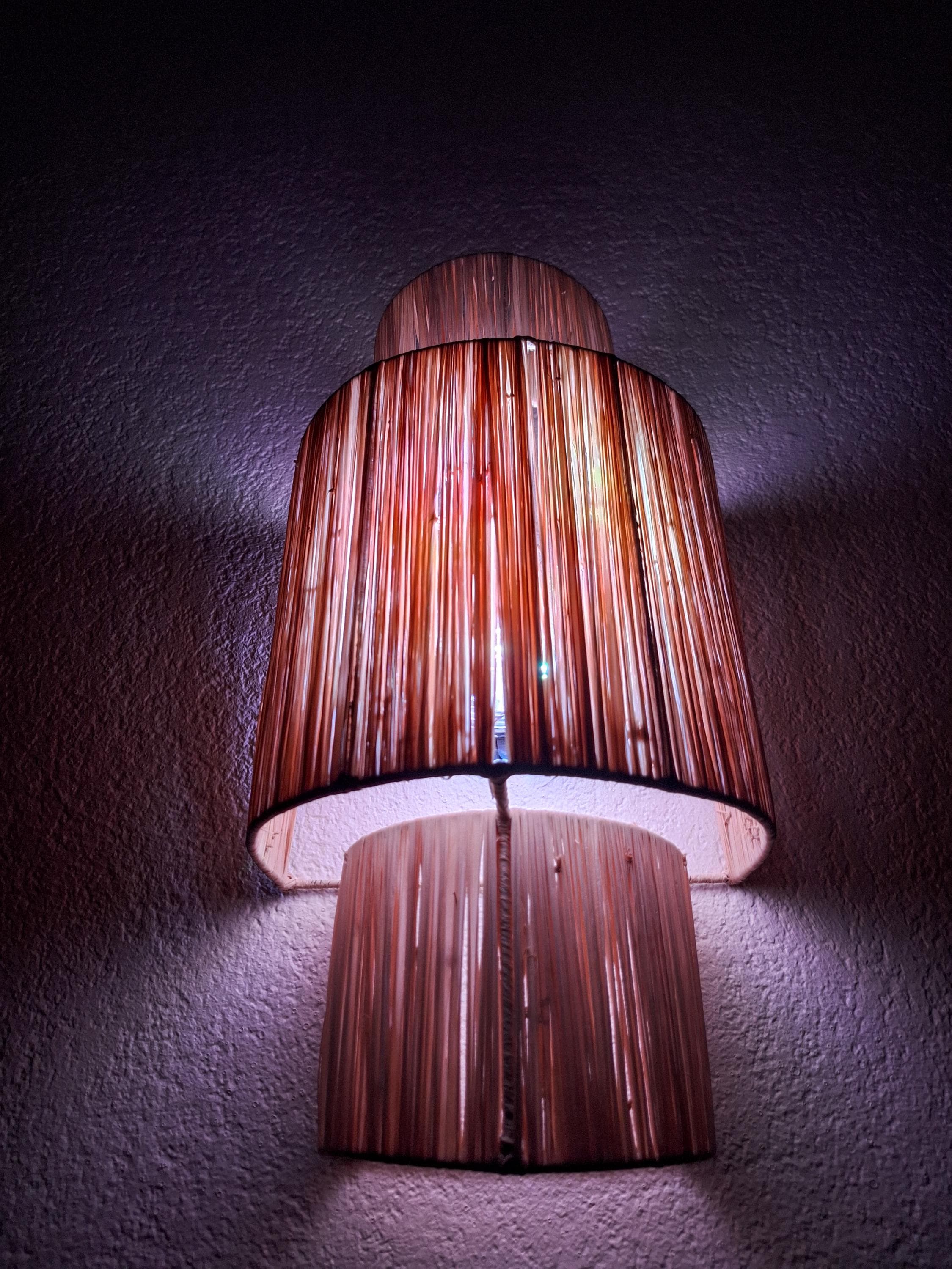 Applique Murale Raphia Fait Main