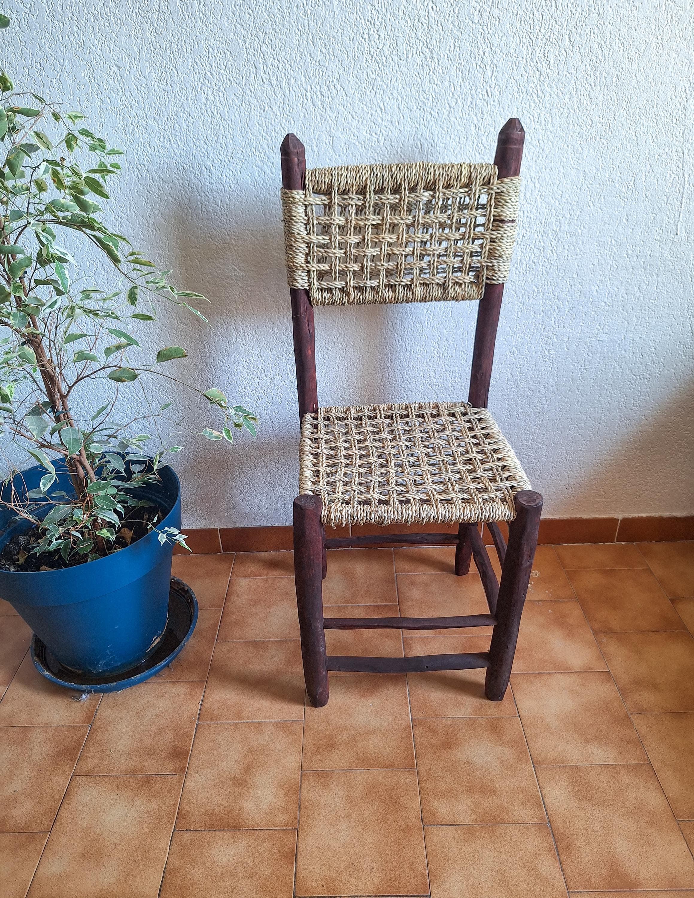 Chaise Artisanale Bois Foncé