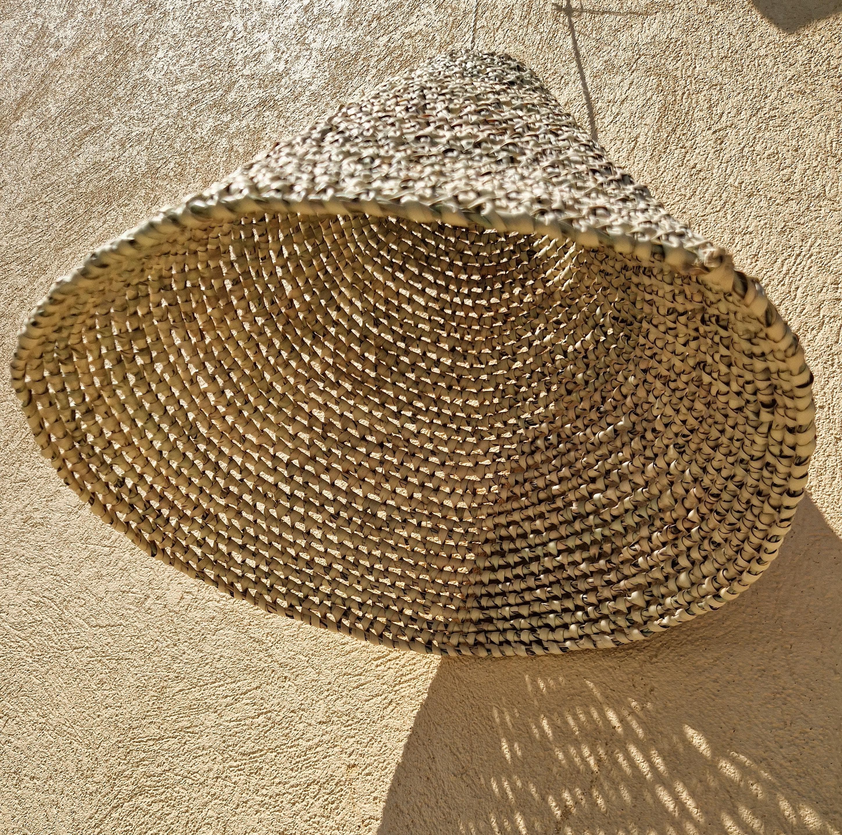 Suspension Conique Feuille de Palmier